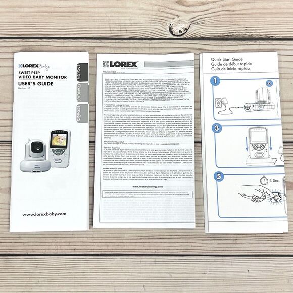 Lorex SWEET PEEP Baby Monitor 2.4" Screen Pan Tilt Camera Night Vision Lullaby - Picture 8 of 15